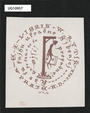 Ex libris W. Rytíř / W Praze A. D. 1912