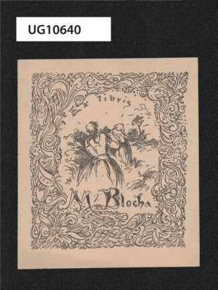 Ex libris M Blocha