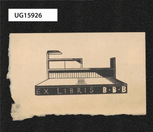 Ex libris BBB (Bedřich Beneš Buchlovan)
