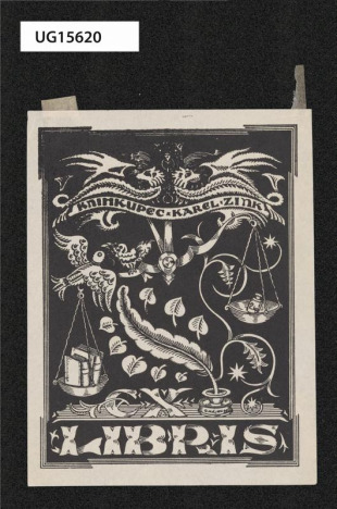 Ex libris knihkupec Karel Zink