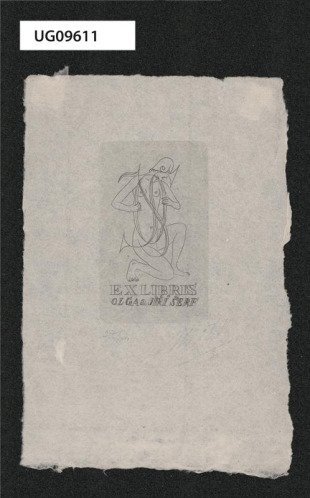 Ex libris Olga a Jiří Šerf