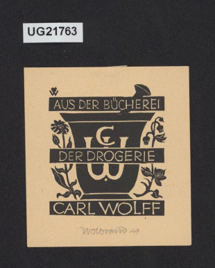 Aus der Bücherei der Drogerie Carl Wolff