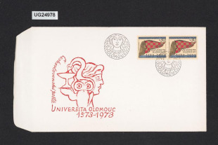 obálka 1. dne (23.8.1973) Československá pošta/ Universita Olomouc
