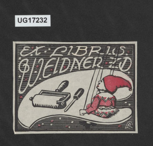 Ex libris Weldner Zd.