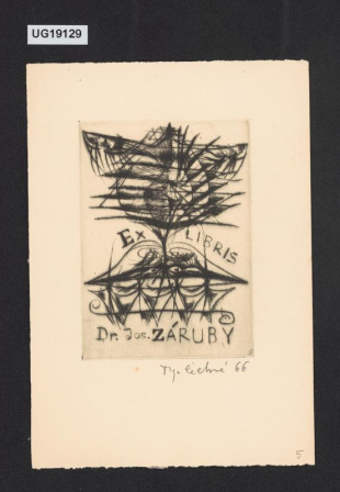Ex libris Dr. Jos. Záruby