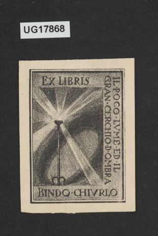 Ex libris Chiurlo Bindo