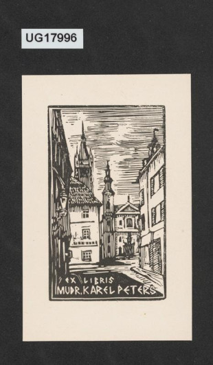 Ex libris MUDR Karel Peters
