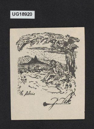 Ex libris J. VIk