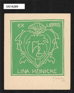 Ex libris Lina Heinicke