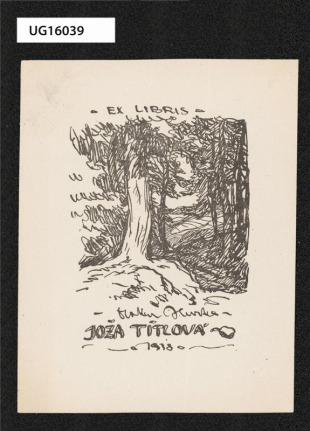 Ex libris Joža Tittlová 1918