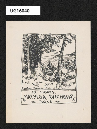 Ex libris Matylda Wichová 1918