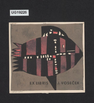 Ex libris J. Voseček