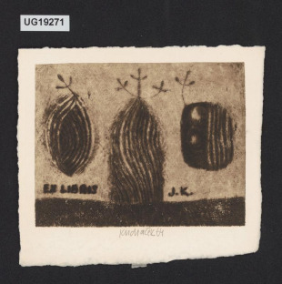 Ex libris J. K.