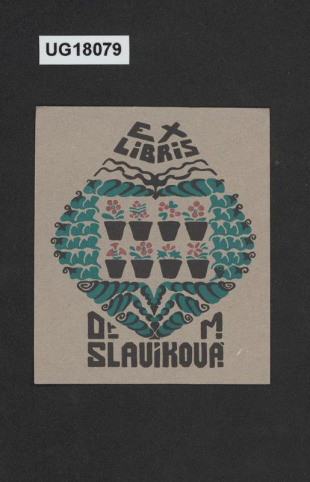 Ex libris Dr. M. Slavíková