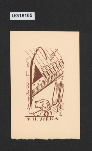 Ex libris V. H. Jirka