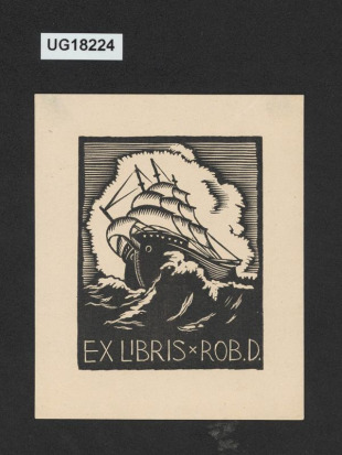 Ex libris Rob. D. (Dvorský)