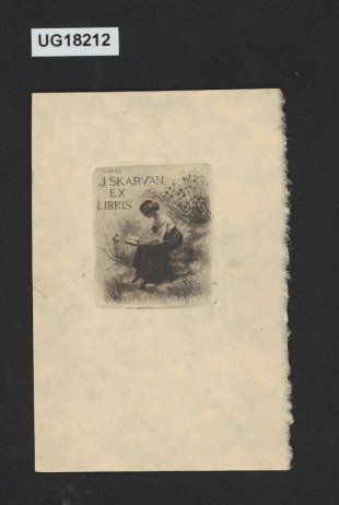 Ex libris J. Skarvan