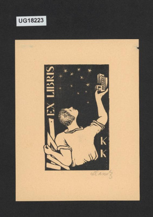 Ex libris KK (K. Kreisl)
