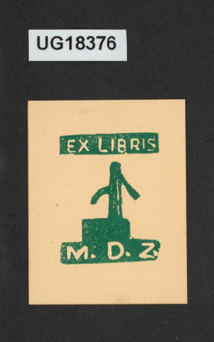 Exlibris MDZ (Zelenka)