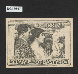 Ex libris Selma a JUDr. Ot. Baštýřovi
