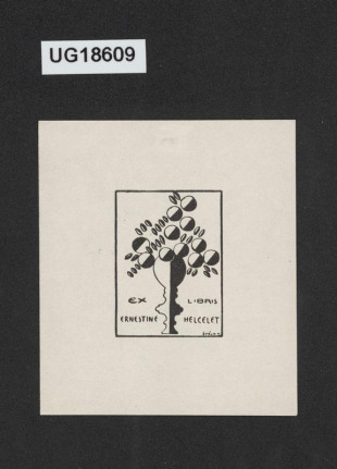 Ex libris Ernestine Helcelet