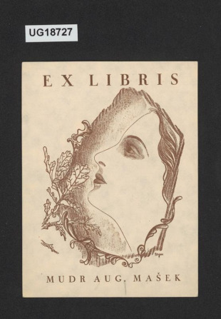 Ex libris MUDR Aug. Mašek