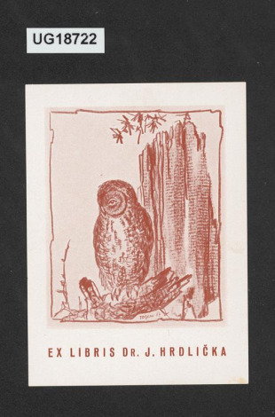 Ex libris Dr. J. Hrdlička