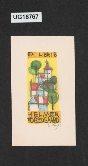 Ex libris Helmer Fogedgaard