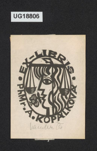 Ex-libris PhMr. A. Kopálková