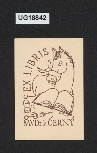 Ex libris MVDr. F. Černý