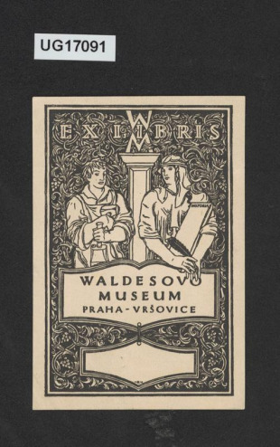 Ex libris Waldesovo museum Praha - Vršovice