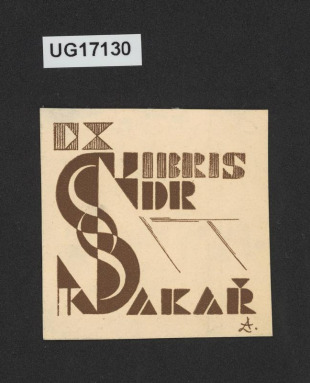 Ex libris Dr Sakař