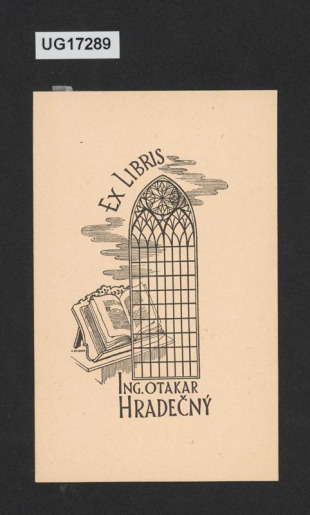 Ex libris Ing. Otakar Hradečný