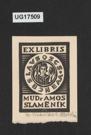 Ex libris MUDr Amos Slaměník