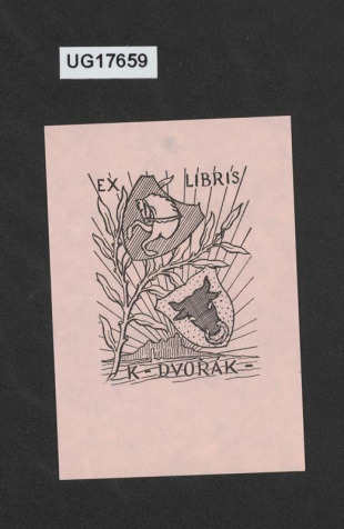 Ex libris K. Dvořák