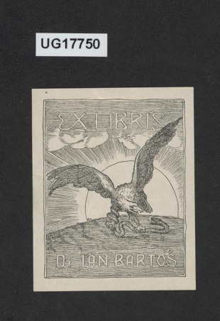 Exlibris Dr Jan Bartoš