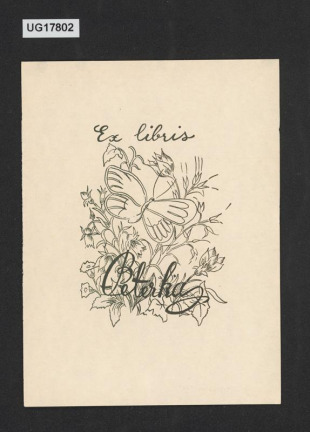 Ex libris B Peterka