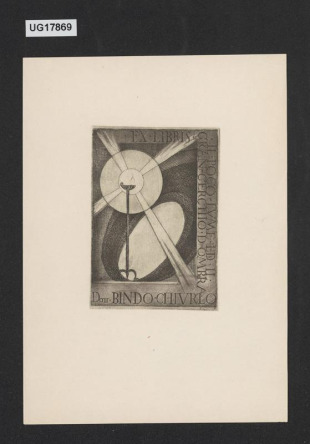 Ex libris dott. Bindo Chiurlo