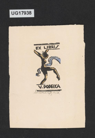 Ex libris V. Popelka