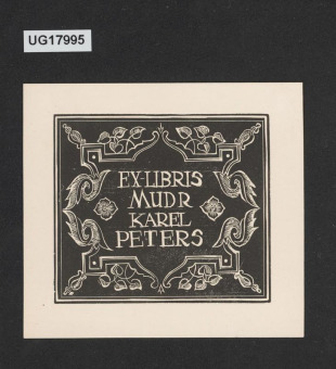 Ex-libris MUDR Karel Peters
