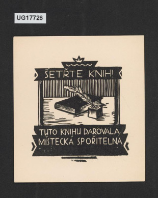 Tuto knihu darovala Místecká spořitelna