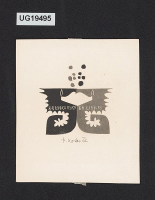 R. Klinkovský - Ex libris