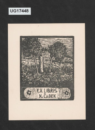 Ex libris K. Čadek
