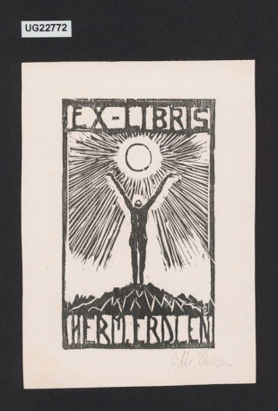 Ex libris Herm. Erdlen