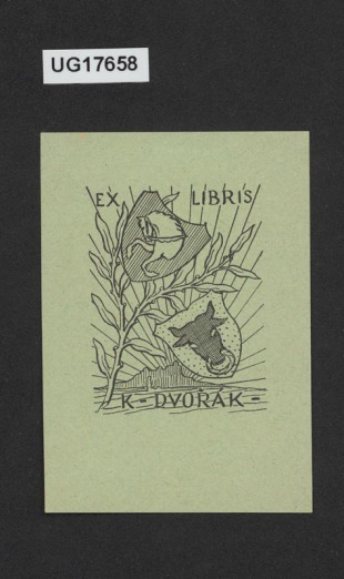 Ex libris K. Dvořák