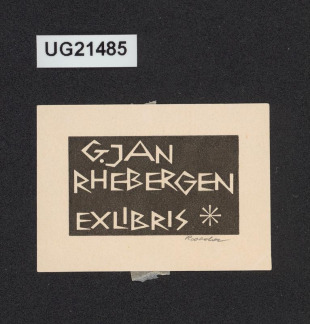 Exlibris G. Jan Rhebergen