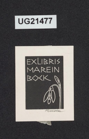 Exlibris Marein Bock