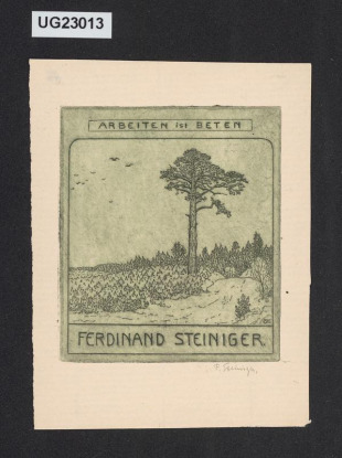 Arbeiten ist Beten/ Ferdinand Steiniger