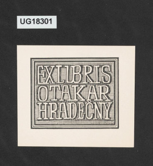 Exlibris otakar Hradečný