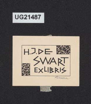 Exlibris H. J. de Swart